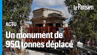 Un monument de 950 tonnes déplacé à Toulouse pour construire le métro [upl. by Jeritah]