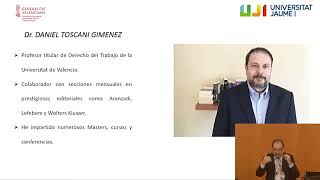 quotNovedades de la videovigilancia de los trabajadoresquot Daniel Toscani Giménez [upl. by Marv]