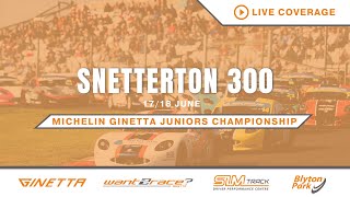 2023 Michelin Ginetta Junior Championship – Round 18 – Live from Snetterton [upl. by Ahsenyt665]