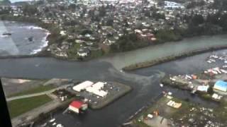 BrookingsHarbor Tsunami Aerial ViewWave Surges 31111 [upl. by Hufnagel694]