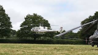 Gazelle Helicopter Landing at Capel Military Show with Full Shutdown in 4k [upl. by Ahsenauj]