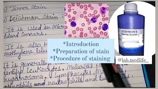 About the Leishman stain Romanowsky stain  explained in Hindi  by labmedlife [upl. by Burrton]