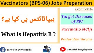 What is Hepatitis B  Target Diseases of EPI  Vaccinators Jobs Preparation  Lecture 16 [upl. by Rowe]