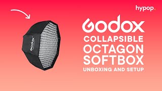 How to setup the Godox Collapsible Octagon Softbox SBGUE95 [upl. by Hanoj719]