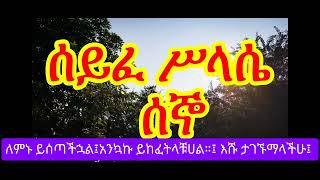 ሰይፈ ሥላሴ የሰኞ ፀሎት Seyfe Silassie Mondey Tselot mahtot orthodox tewahido ‎yehilinatselot tselot [upl. by Roper]