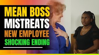 Mean Boss Mistreats New Employee Shocking Ending [upl. by Eetak]