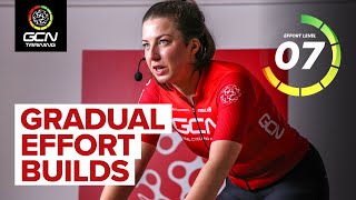 Gradual Threshold Effort Builds  30 Minute Indoor Cycling Workout [upl. by Zahavi892]