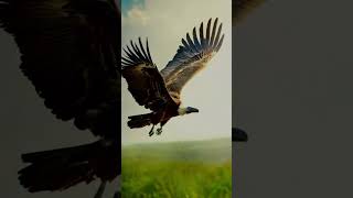 Vulture Animation In Sky vultures wildlife birds birdwatching ytshorts vulture aiinsights ai [upl. by Crifasi]