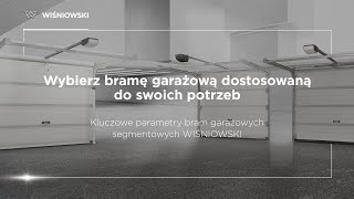 Jaką bramę garażową wybrać  WIŚNIOWSKI [upl. by Selda]