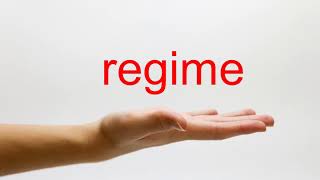 How to Pronounce regime  American English [upl. by Akenot524]