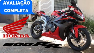 AVALIAÇÃO COMPLETA  CBR 600RR  2008 TIRE SUAS DUVÍDAS NESSE VIDEO [upl. by Horatia]