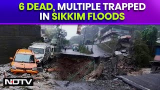 Sikkim Floods  6 Dead 1200 Tourists Stranded In Sikkim After Cloudburst Triggers Flash Floods [upl. by Waddle350]