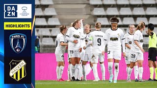 HIGHLIGHTS  Paris FC vs BK Häcken  UEFA Womens Champions League 202324 Français [upl. by Honna]