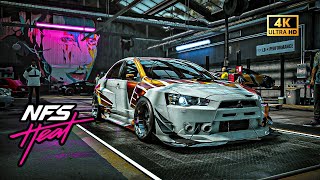 800HP Mitsubishi Lancer Evo X  NFS Heat  Gameplay 4K [upl. by Housen]