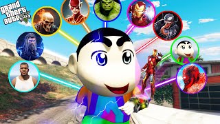 GTA 5  Shinchan Try New Avengers Watch To join Avengers in GTA 5  GTA 5 Mods [upl. by Philpot529]