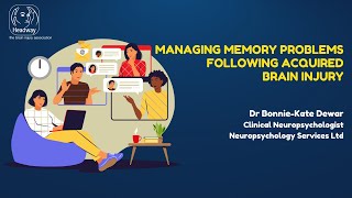 Managing memory problems after brain injury  Headway  the brain injury association braininjury [upl. by Ahsaetan940]