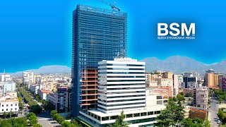 Punimet tek Hotel Tirana International Tiranë Albania  4K Drone video Shot on DJI Mavic 2 Pro [upl. by Rikahs]