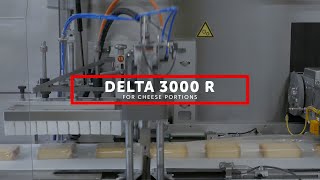 IMA Ilapak Delta 3000 R flow wrapping machine for cheese portions in MAP [upl. by Germain989]