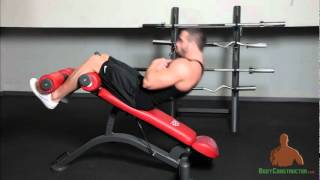 Incline Bench Sit ups [upl. by Ymerej]