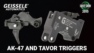 Geissele AK47 and Tavor Triggers  SHOT Show 2015 [upl. by Bocock465]