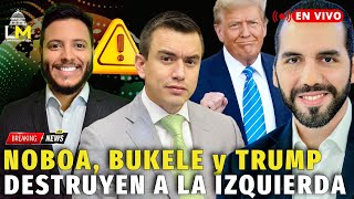 🟥 NAYIB BUKELE DANIEL NOBOA y TRUMP PULVERIZAN a la IZQUIERDA [upl. by Mahgirb]