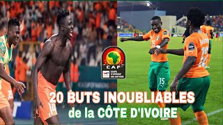 20 BUTS INOUBLIABLES des Éléphants de Côte dIvoire en Coupe dAfrique 20002024 [upl. by Kelila]