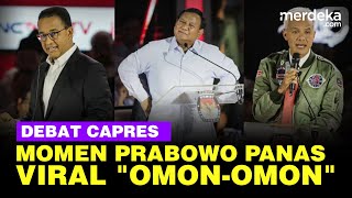 FULL Viral Prabowo Ngegas Bilang OmonOmon Jawab Serangan Anies amp Ganjar [upl. by Norel154]