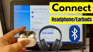 How to Connect Bluetooth HeadphonesEarbuds to Laptop [upl. by Latimer28]