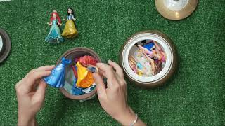 Disney Princess Doll Makeover DIY Miniature Ideas for Barbie Wig Dress Faceup and More dolls ASRM [upl. by Helge]