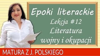 73 Matura z polskiego literatura wojny i okupacji [upl. by Ado]