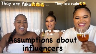 THE ASSUMPTIONS PEOPLE HAVE ABOUT INFLUNCERCONTENT CREATORS Ft kingzaros548 busisiweab9123 [upl. by Aikaz]