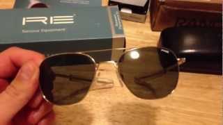 Randolph Engineering Aviator Sunglasses Unboxing [upl. by Ehgit]