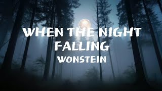 Wonstein  When The Night Falling HanRom Lyrics [upl. by Barina]