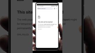 How To Fix This site cant be reached Error on Android Mobile  How to Open Blocked Websites shorts [upl. by Nere]