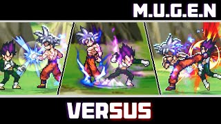 NEW Goku MUI VS Vegeta Ultra Ego  Dragon Ball Mugen [upl. by Asaeret]