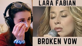 Singer reacts to Lara Fabian  Broken Vow TISSUE ALERT [upl. by Emyaj]