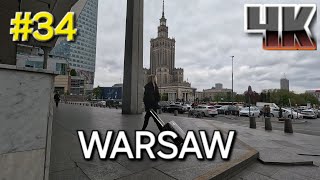 Warsaw Poland Walking Tour 4k  DOWNTOWN APRIL 22  2024  GOPRO HERO 11 BLACK FOOTAGE [upl. by Ellswerth]