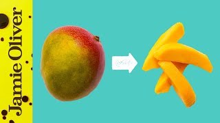 How To Prepare a Mango  Jamie’s 1 Minute Tips [upl. by Neliak487]