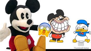 DISNEY FOLKMANIS MICKEY MOUSE REENACTS SR PELO CARTOON  JustinTalksPuppets [upl. by Niklaus]