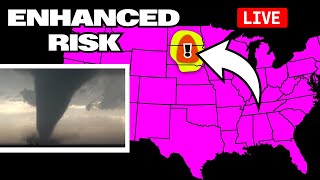 LIVE BIG TORNADO CHASE in Dakotas Twisters amp Gorilla Hail [upl. by Penoyer641]