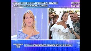 Teresanna Pugliese si è sposata è polemica per l’abito del matrimonio FOTO [upl. by Reivaz696]