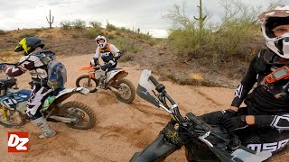 Riding Dirt Bikes in Arizona  Sunrise Group Ride  Rio Verde  Wildcat OHV [upl. by Kaasi]