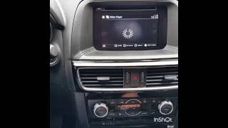 Видео на штатном мониторe Mazda CX5 2015 [upl. by Seuqramed]