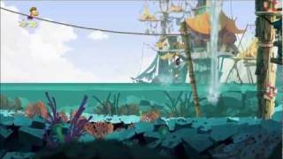 Rayman Origins 1080i HD Walkthrough Part 32  Aim for the Eel  Electoons amp Lum Medal [upl. by Currie]