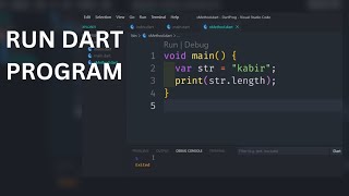 How To Run Dart Program In VSCode [upl. by Handal]