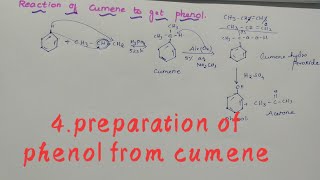 Preparation of phenol from cumeneclass12neetjee [upl. by Oiralednac]