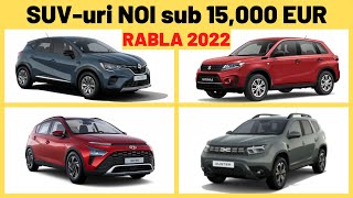 TOP 5 quotSUVquoturi NOI sub 15000 EUR prin Programul Rabla 2022 [upl. by Jill]