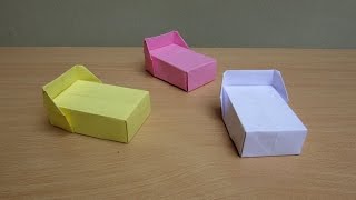 How to Make a Paper Bed  Easy Tutorials [upl. by Oyam]