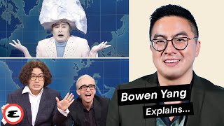 SNL Star Bowen Yang on Awkwafina and that Iceberg Sketch  Explain This  Esquire [upl. by Rochelle284]