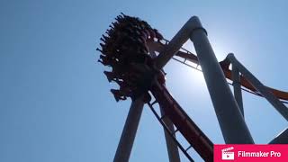 X2 review Six Flags Magic Mountain [upl. by Kopp929]